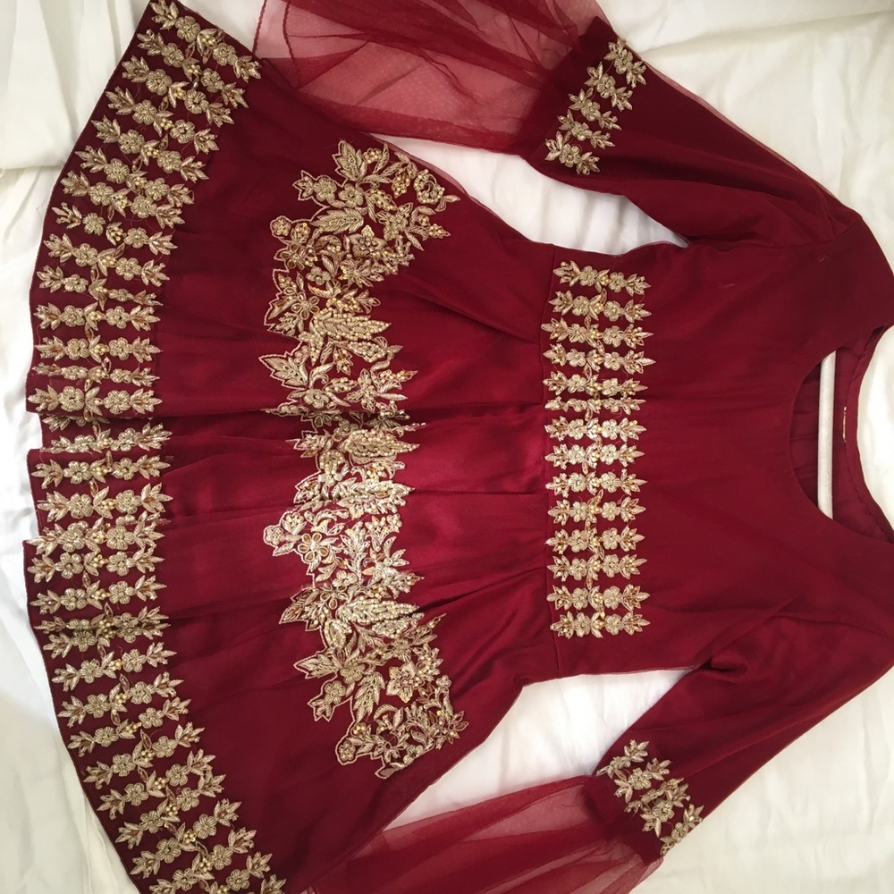 Pakistani/Indian Wedding Dress Sharara Lehnga Custom Wedding dress